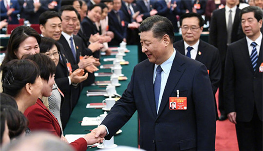 習(xí)近平向全國各族各界婦女，致以節(jié)日的祝賀和美好的祝福