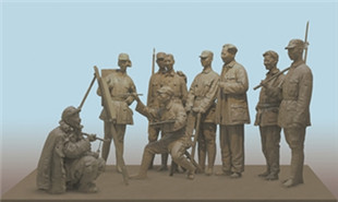 延安魯藝的一天（雕塑） 萬(wàn)樹(shù)山作