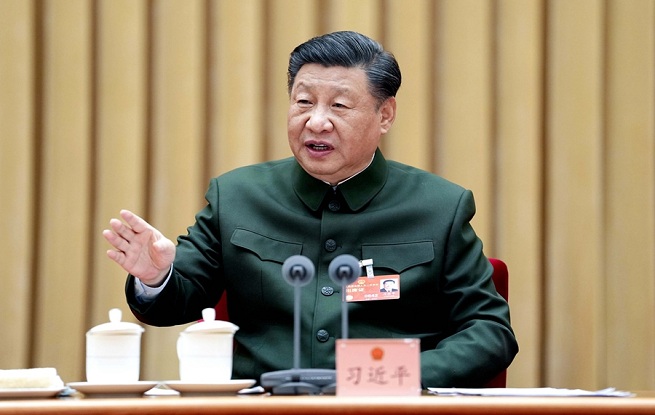 習(xí)近平在出席解放軍和武警部隊(duì)代表團(tuán)全體會(huì)議時(shí)強(qiáng)調(diào) 統(tǒng)一思想認(rèn)識(shí) 強(qiáng)化使命擔(dān)當(dāng) 狠抓工作落實(shí)努力開創(chuàng)一體化國(guó)家戰(zhàn)略體系和能力建設(shè)新局面