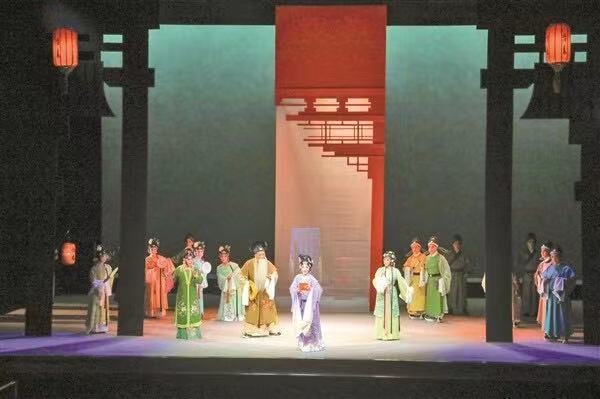 晉劇《望海樓臺(tái)》。 記者 張浩亮 攝