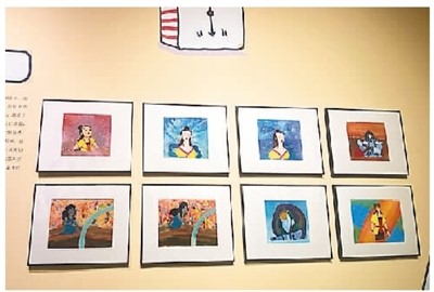    　　《寶蓮燈》動(dòng)畫創(chuàng)作于1999年，使用了SRD數(shù)碼立體聲制作技術(shù)，采用了國際電影市場(chǎng)運(yùn)作程序，是對(duì)中國動(dòng)畫電影市場(chǎng)化的一次探索。圖為本次展覽展出的本片的賽璐珞原片以及背景畫。  