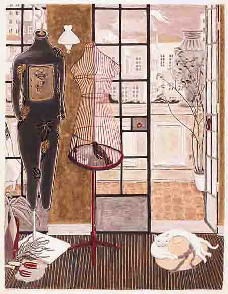 陽臺(tái)(紙本丙烯) 2019年 金宇澄