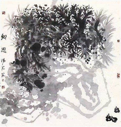 鄉(xiāng)思(中國(guó)畫) 陽(yáng) 光
