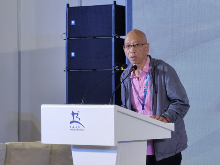 楊志軍在2023上海書展。澎湃新聞記者 羅昕 攝