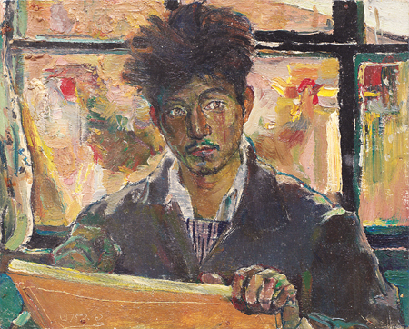 自畫像(布面油彩) 袁運(yùn)生