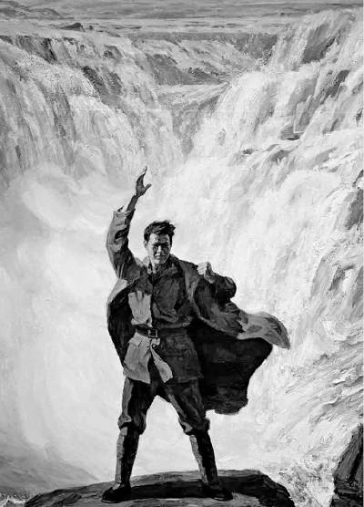 詹建俊、葉南《黃河大合唱—流亡·奮起·抗爭》(局部)