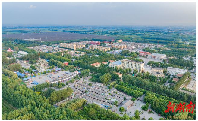 風(fēng)景秀美的山西省汾陽市賈家莊村。