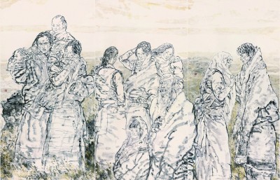 香格里拉(中國(guó)畫·局部) 吳山明