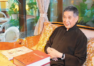 白先勇在臺北接受記者專訪