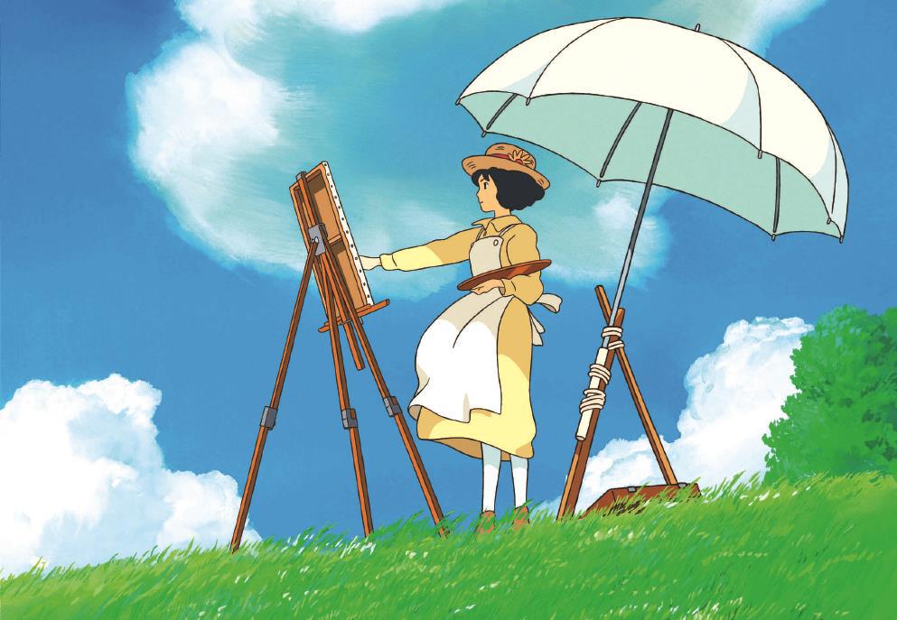 宮崎駿電影《起風了》中有一詩句出自法國象征主義詩人保爾·瓦雷里的《海濱墓園》。圖為《起風了》劇照。