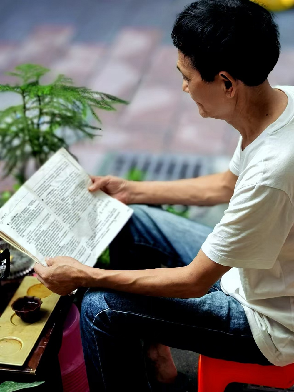 自從注冊(cè)作家網(wǎng)，在文友們的影響下，也開(kāi)始為自己充電了。早上五點(diǎn)半起床，邊喝茶邊看書(shū)，最少堅(jiān)持一個(gè)半小時(shí)，已經(jīng)成為鐵打不動(dòng)的規(guī)律