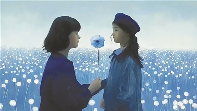 AI生成短片《致親愛的自己》劇照。  　　中國傳媒大學(xué)供圖