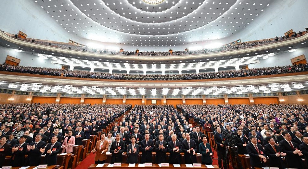 3月5日，十四屆全國人大三次會議開幕會在北京人民大會堂舉行