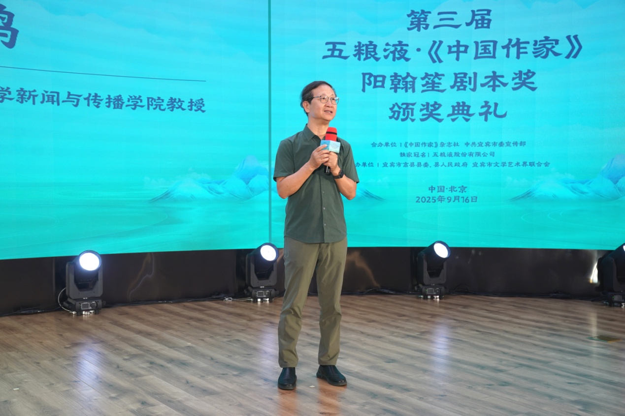 中國電影家協(xié)會副主席、清華大學(xué)新聞與傳播學(xué)院教授尹鴻發(fā)言