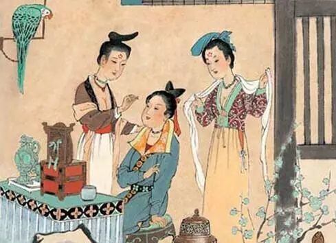 人日節(jié)，古俗，人們會(huì)制作各種花勝（類(lèi)人勝，樣式為花朵）相互饋贈(zèng)。