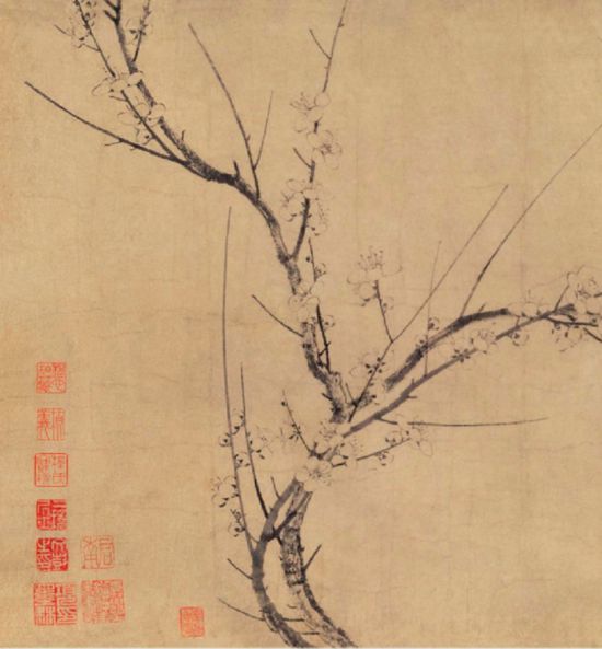 宋 揚(yáng)無咎 《四梅花圖》卷（局部）