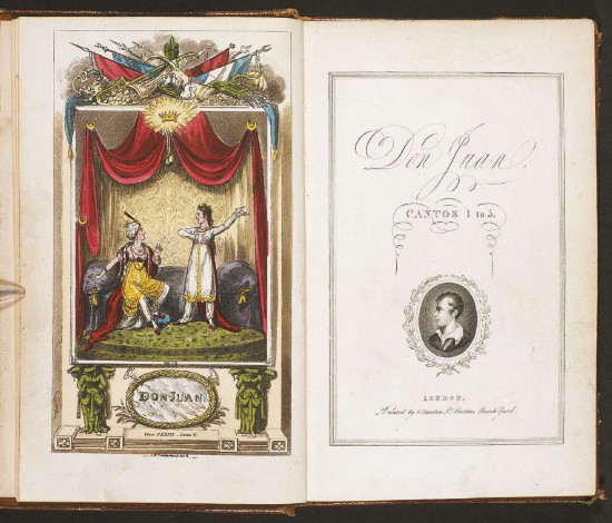 早期出版的《唐璜》中的插圖。現(xiàn)收藏于大英圖書館